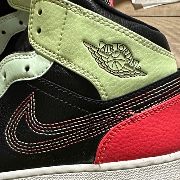 Jordan Kids Sneakers - Black, Pink, Green - Picture 2 of 7